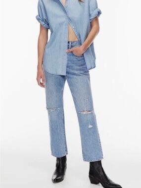 DENIM FORUM The Joni High Rise Loose 29L Lightwash